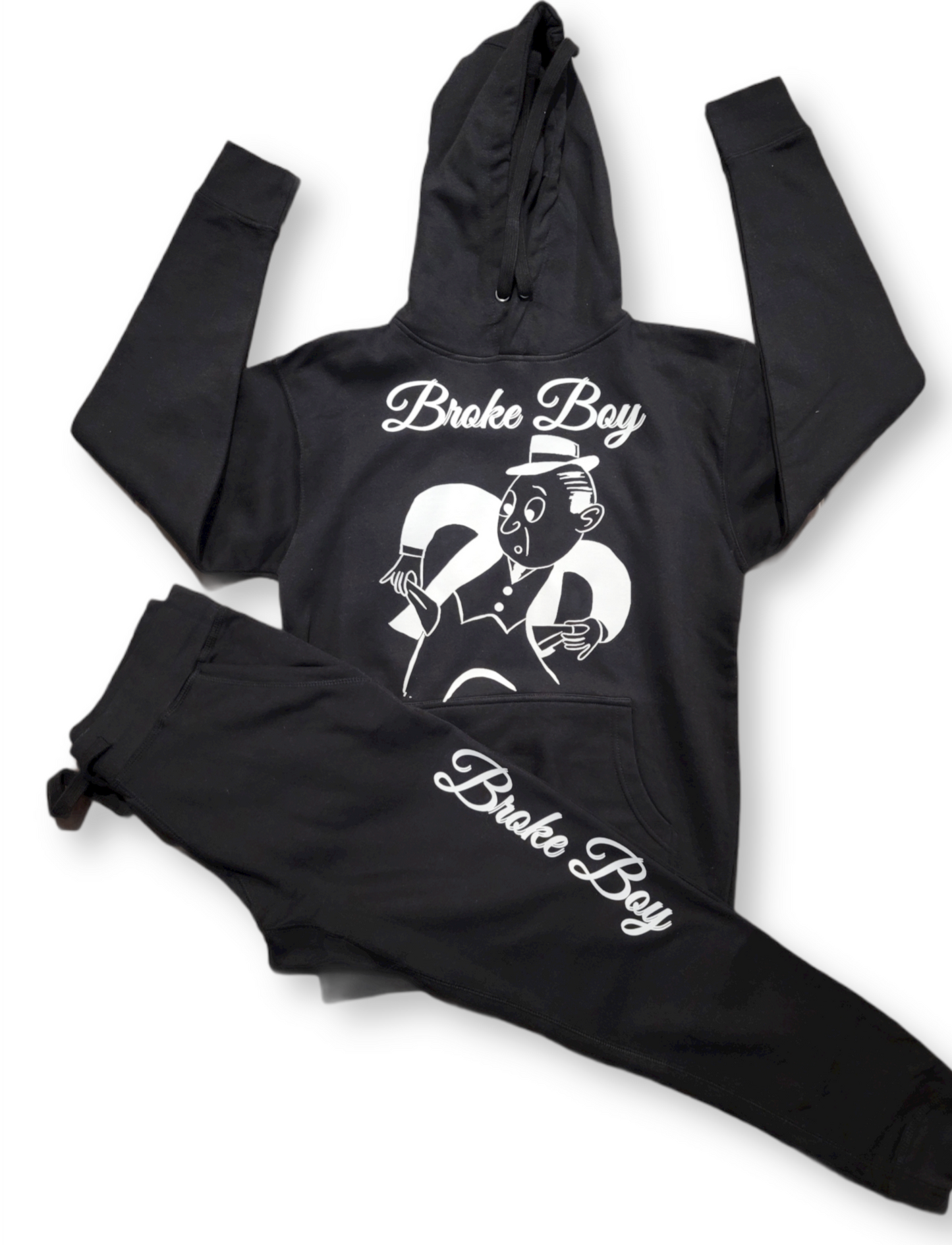 Black Broke Boy Sweat Suit