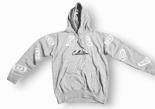 Gray Broke Boy Hoodie