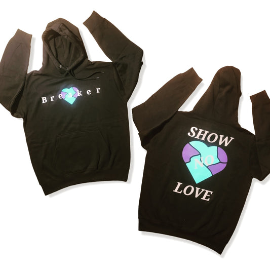 Purple in Aqua Heart Breaker