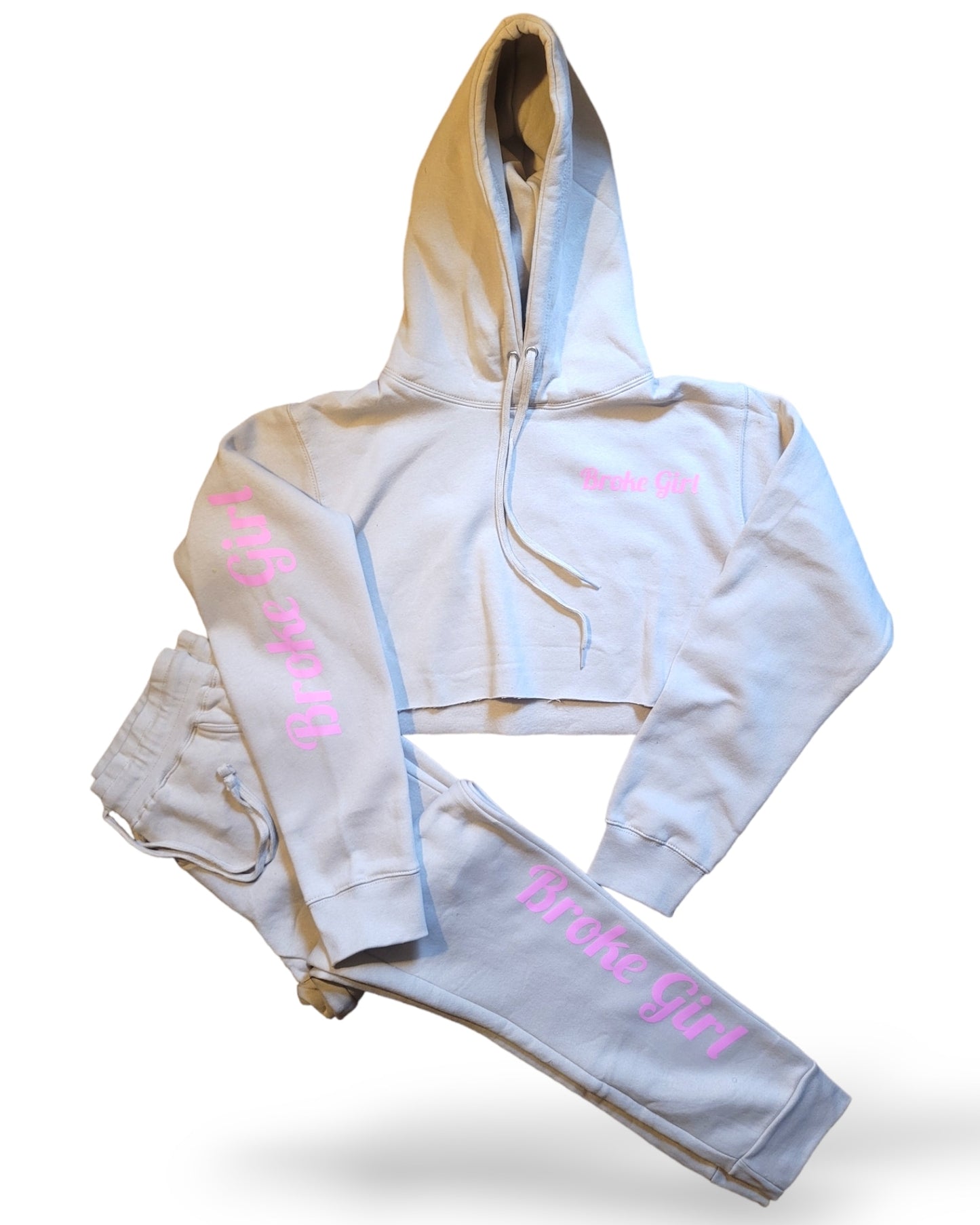 Cream Broke Girl Crop Top