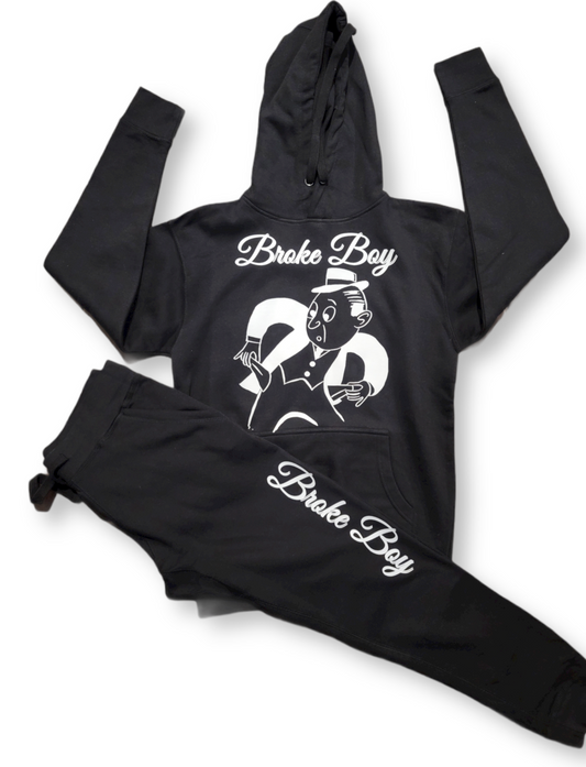 Black Broke Boy Sweat Suit