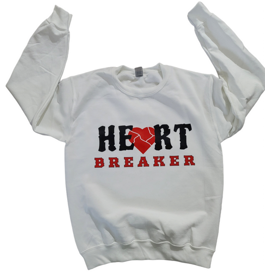 White Heart Breaker Crewneck