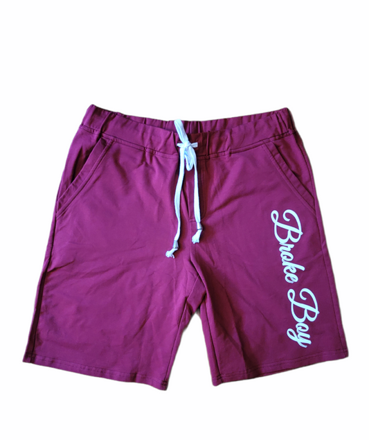 Burgundy Broke Boy Shorts