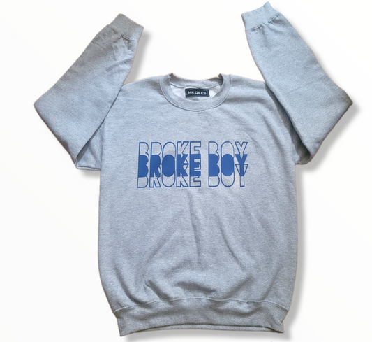Grey Broke Boy Crewneck